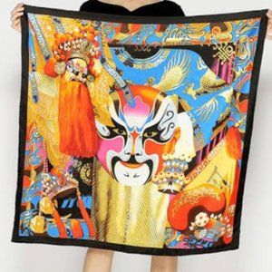 Huge 100% Silk Scarf 30” x 30”